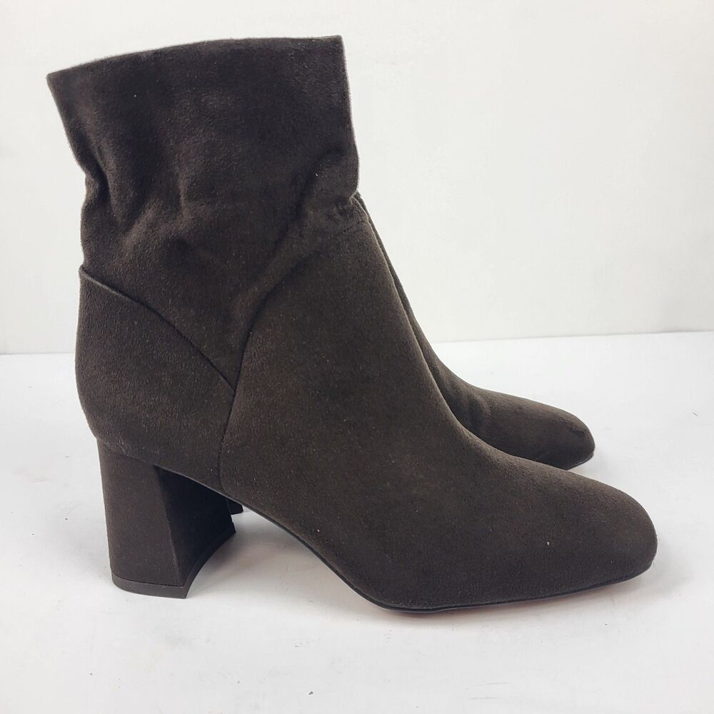 Nordstrom Rack Women's Bootie Naja Brown Square Toe Flared Block Heel Size 4.5M - Picture 7 of 12